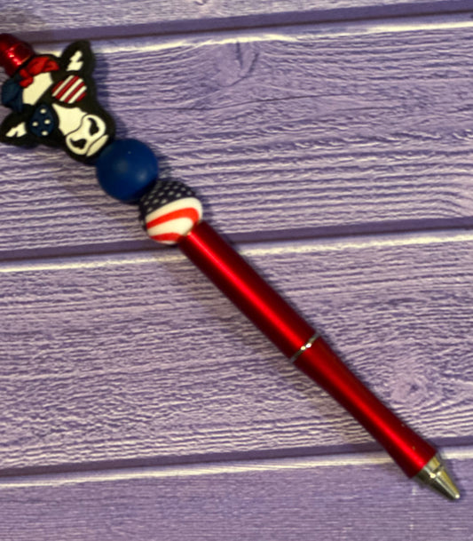 Patriotic Cow With Sunglasses Pen