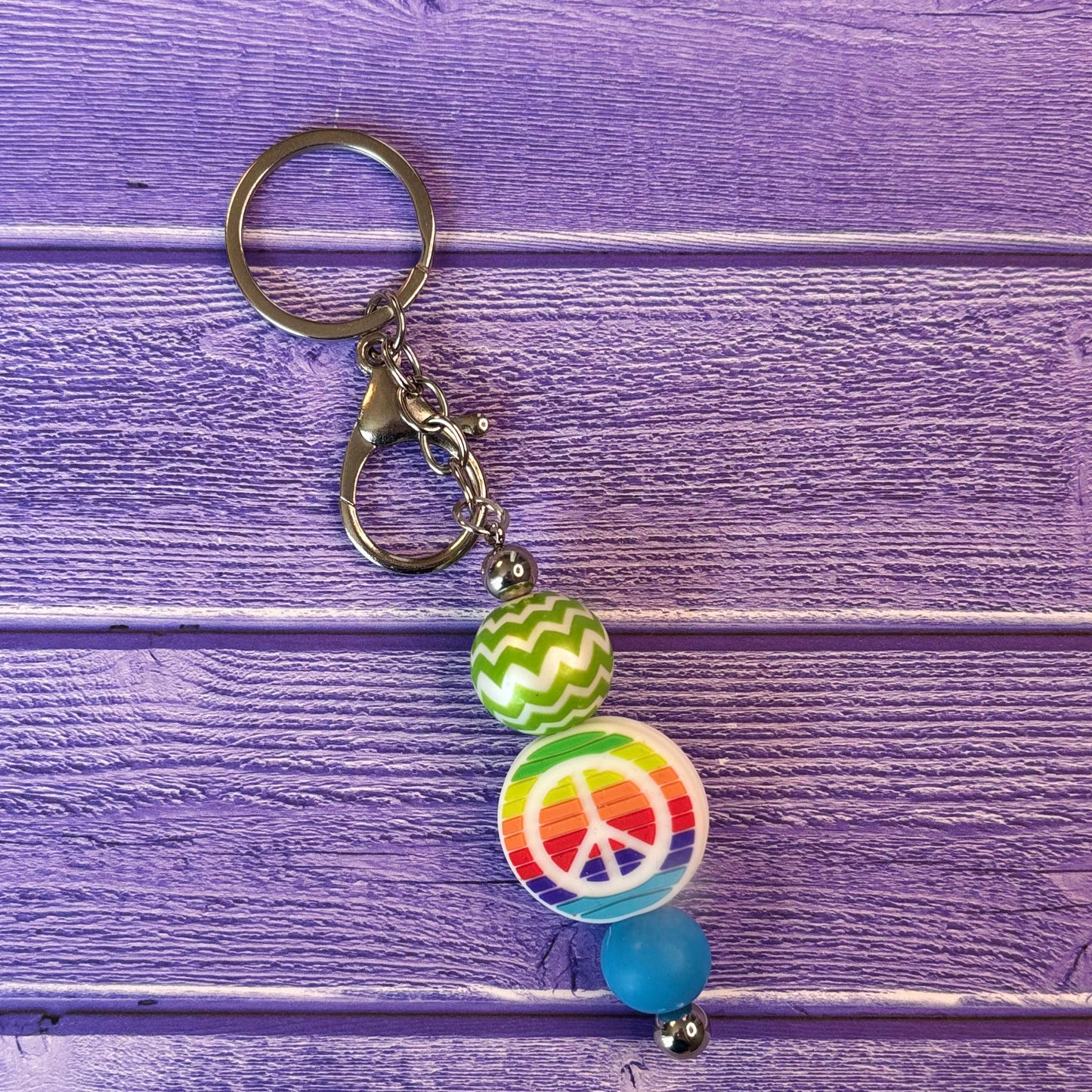 Peace Sign Keychain